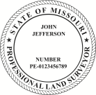 Missouri Land Surveyor Seal